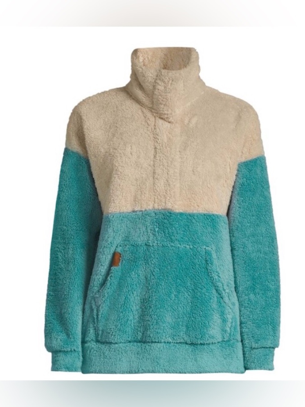 Roxy Women's Coastal Route Quarter Zip Sherpa Sweatshirt